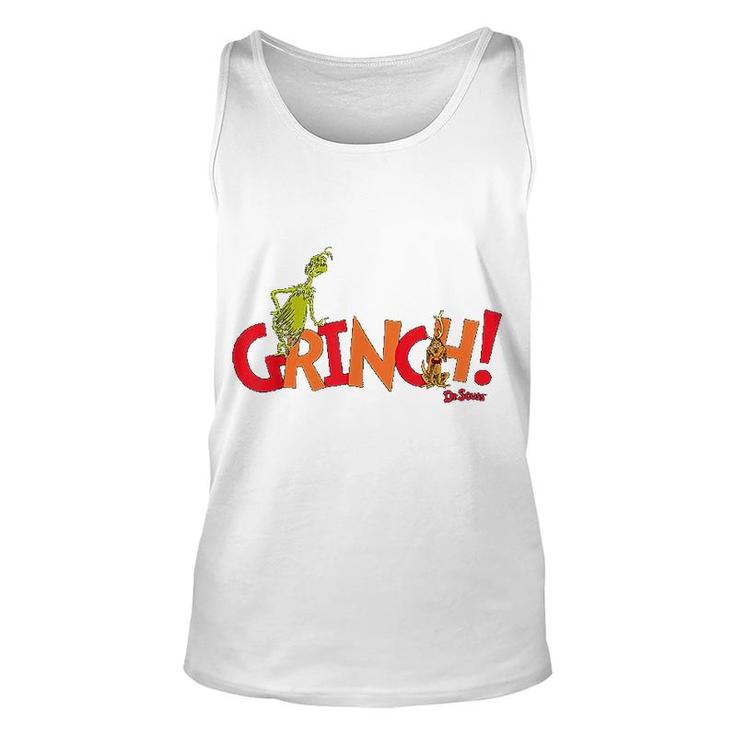 Dr Seuss Grinch With Max Unisex Tank Top