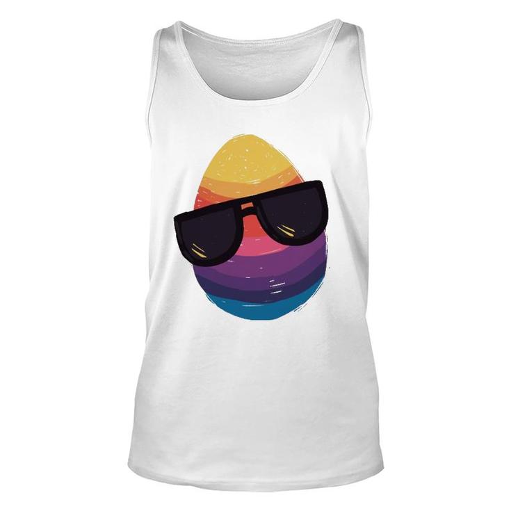 Easter Egg With Sunglasses Happy Easter Egg 2022 Ver2 Unisex Tank Top