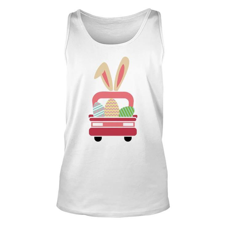Easter Truck With Eggs Funny Unisex Tank Top