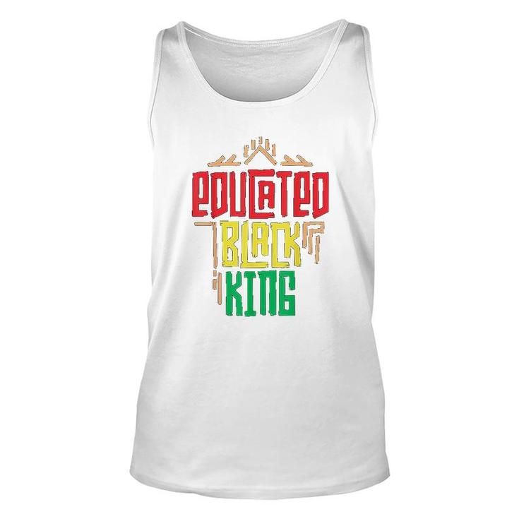 Educated Black King Unisex Tank Top