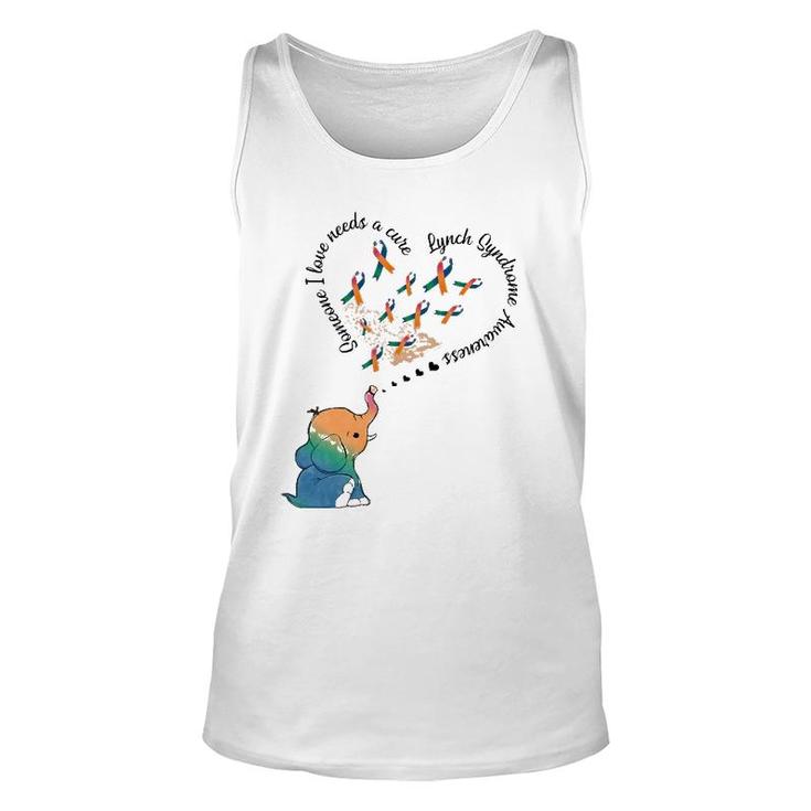 Elephant Someone I Love Needs Cure Lynch Syndrome Awareness Unisex Tank Top