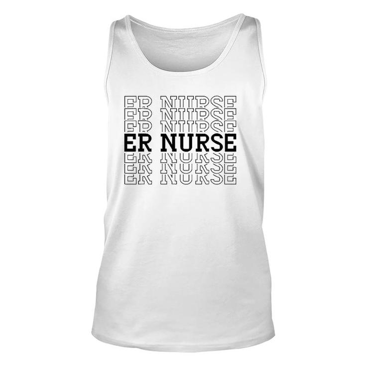 Er Emergency Room Nurse Hospital Healthcare Unisex Tank Top