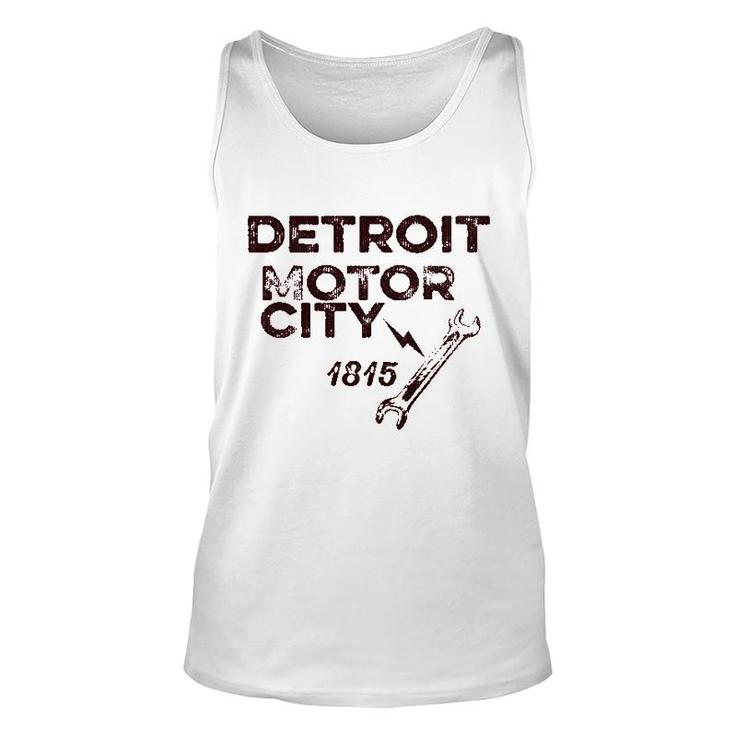Evertree Clothing Detroit Motor City Unisex Womens Mens Unisex Tank Top