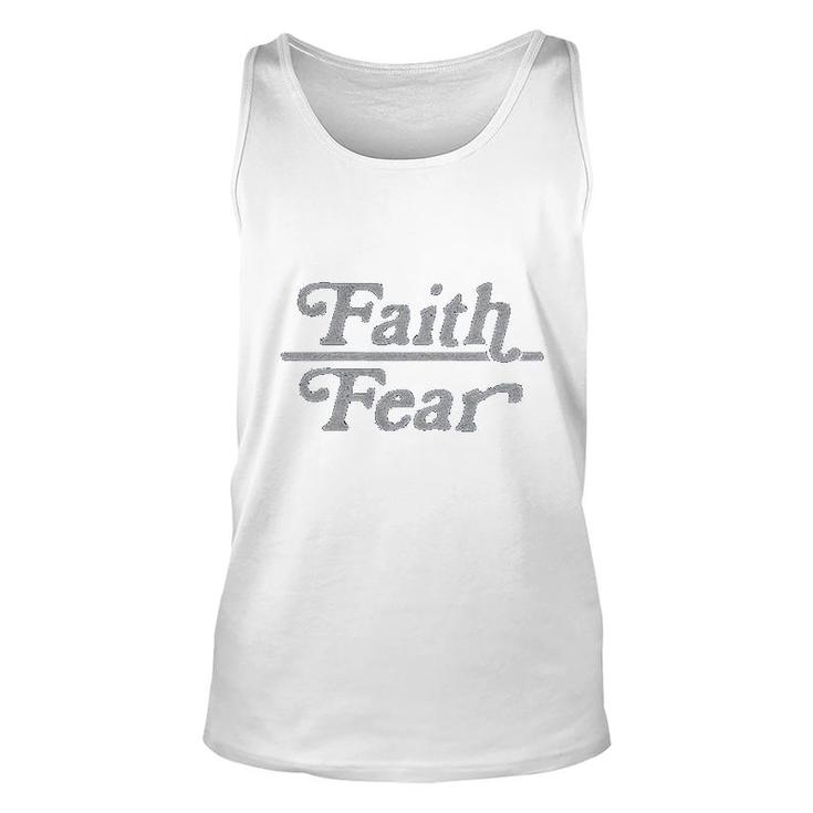 Faith Over Fear Cute Religion Faithful Empowerment Unisex Tank Top