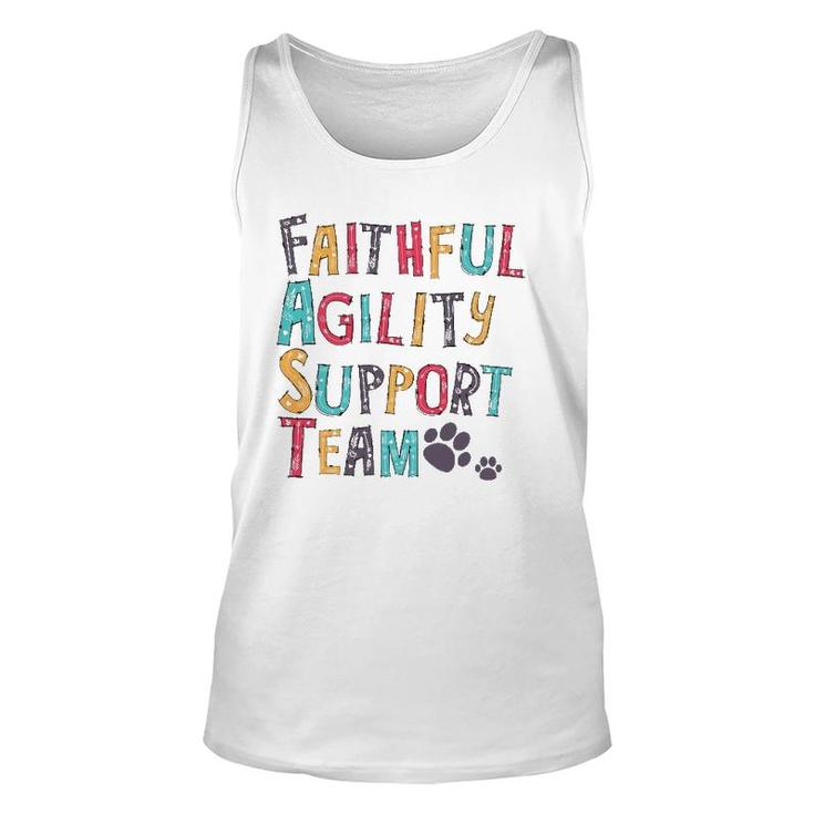 Faithful Agility Support Team Dogdog Lovers Gifts Unisex Tank Top