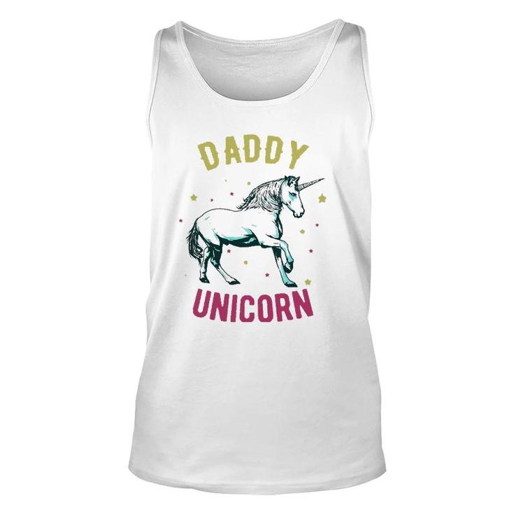 Father's Day Funny Gift - Daddy Unicorn Unisex Tank Top