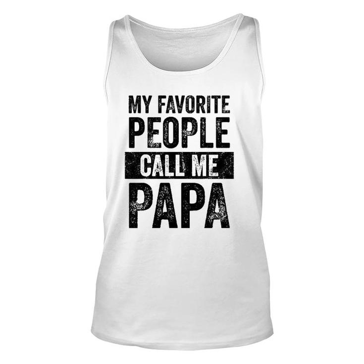 Mens My Favorite People Call Me Papa Vintage Dad Father Tank Top