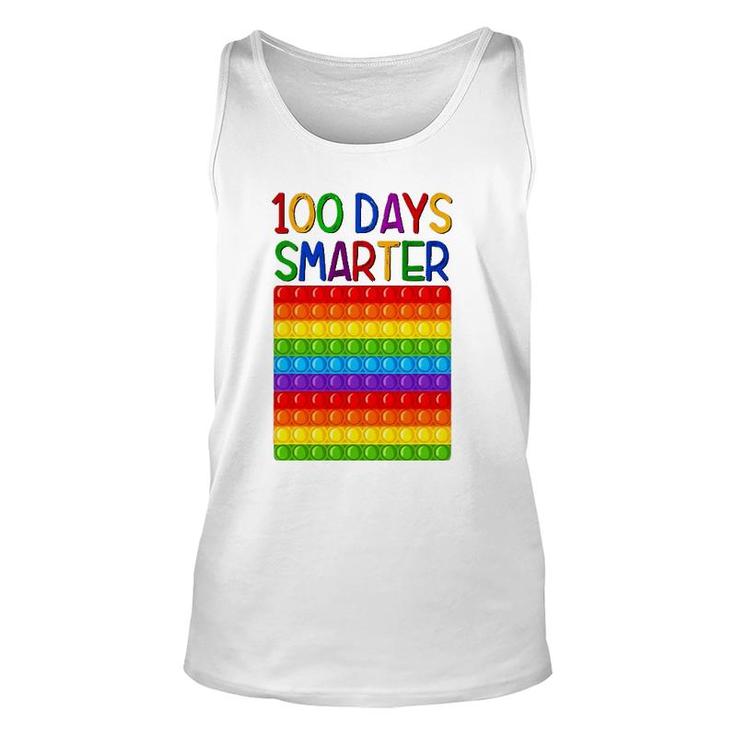 Fidget Toy 100 Days Smarter Poppin 100 Days Of School Pop It Tank Top
