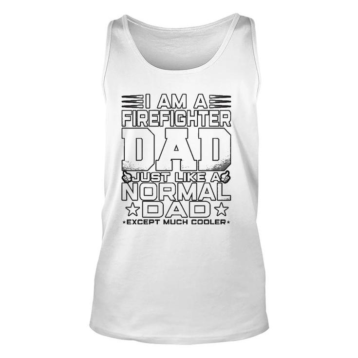 Mens Firefighter Dad Firefighter Father's Day Tank Top