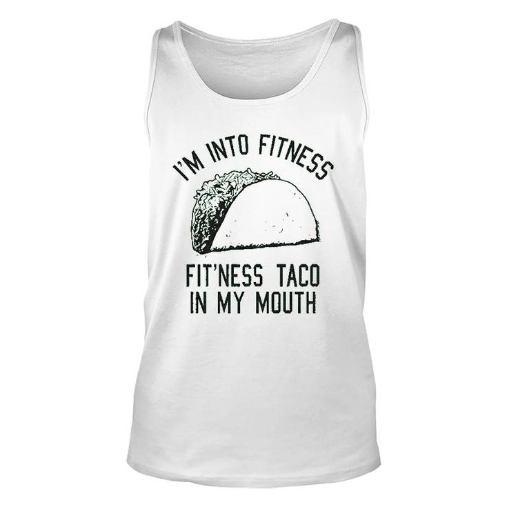 Fitness Taco Funny Gym Graphic Unisex Tank Top