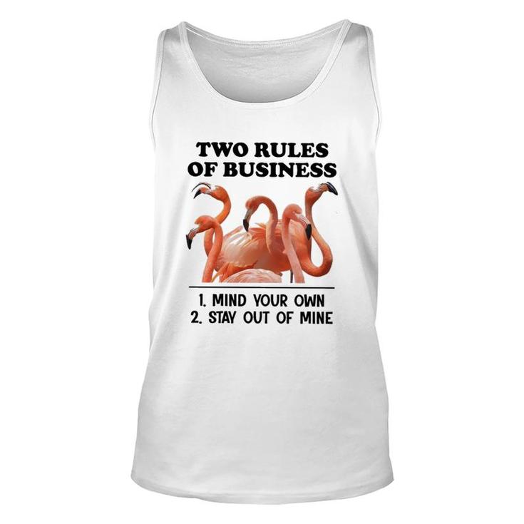 Flamingo Rules Unisex Tank Top