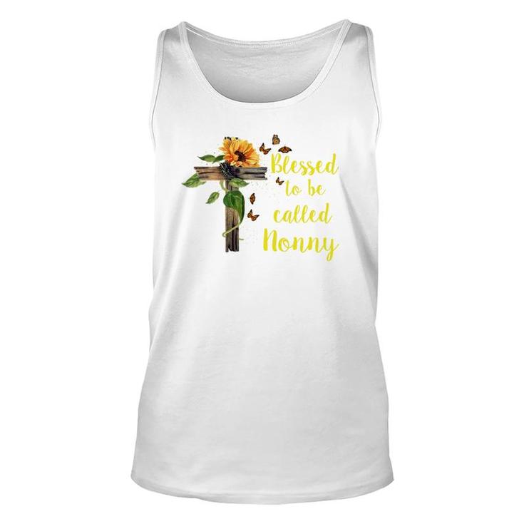 Flower Blessed To Be Called Nonny Unisex Tank Top