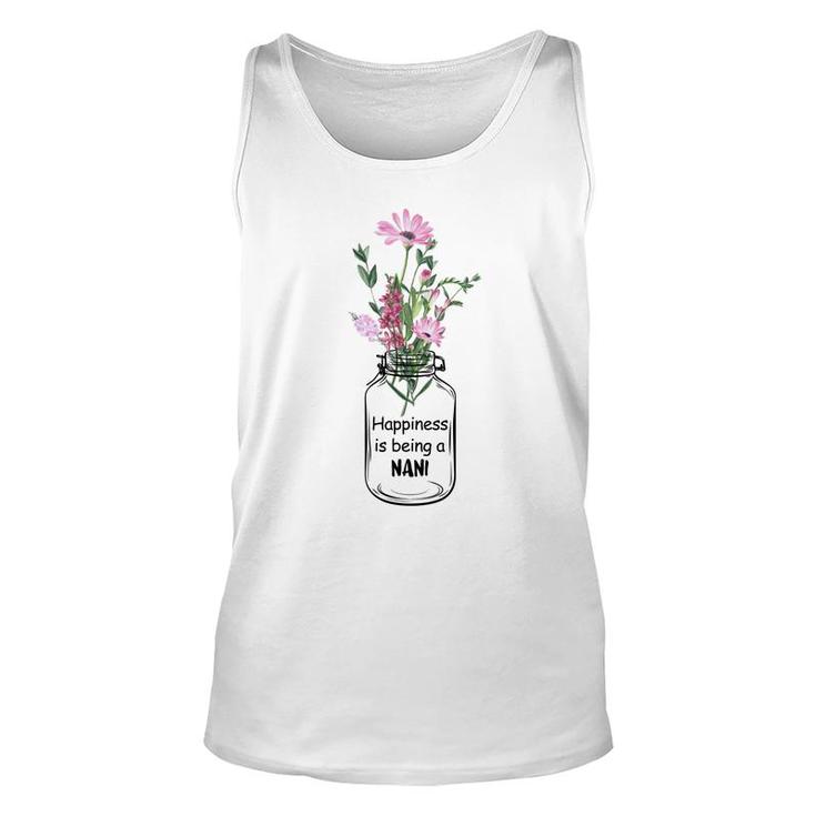 Flower Happiness Is Being A Nani Unisex Tank Top