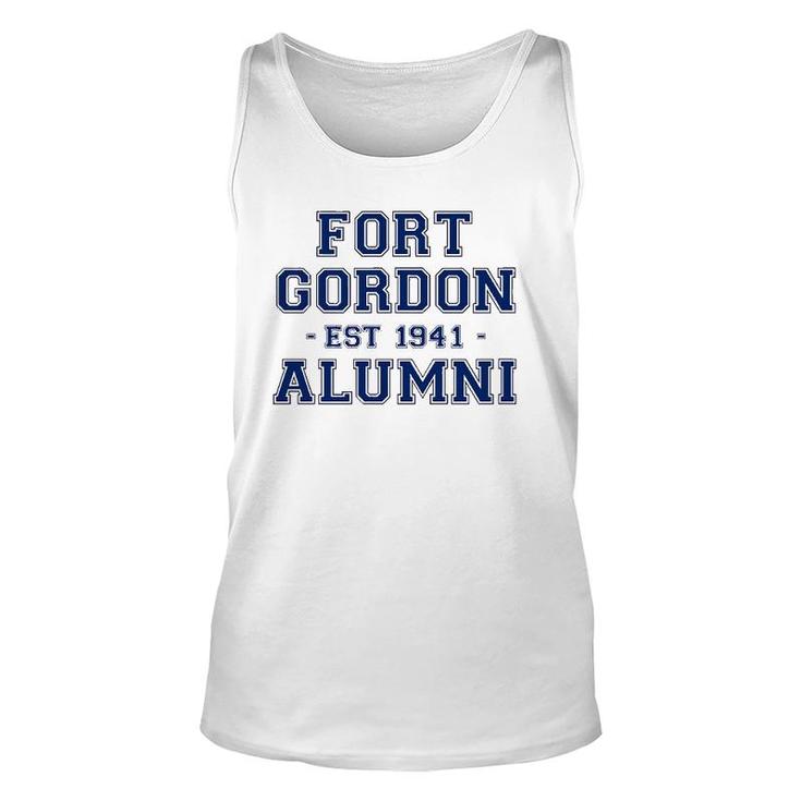 Fort Gordon Alumni College Themed Fort Gordon Army Veteran Unisex Tank Top
