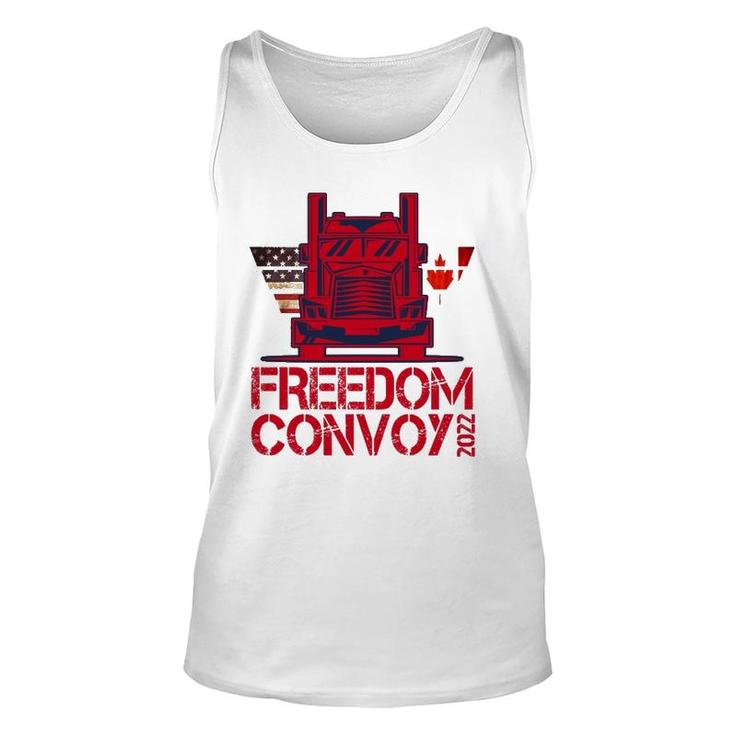 Freedom Convoy 2022 Support Our Truckers Convoy  Unisex Tank Top