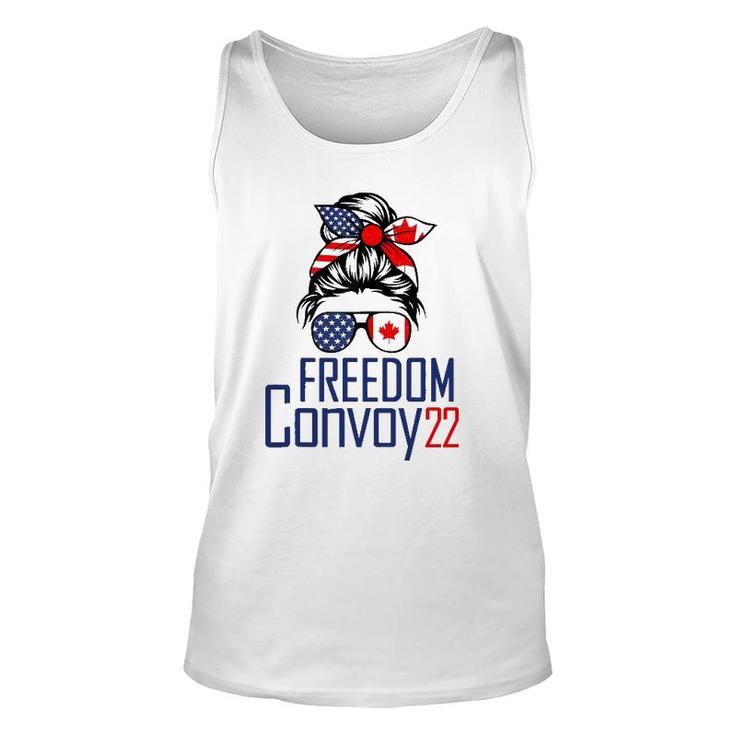 Freedom Convoy 2022 Supporter I Support Canadian Truckers Unisex Tank Top