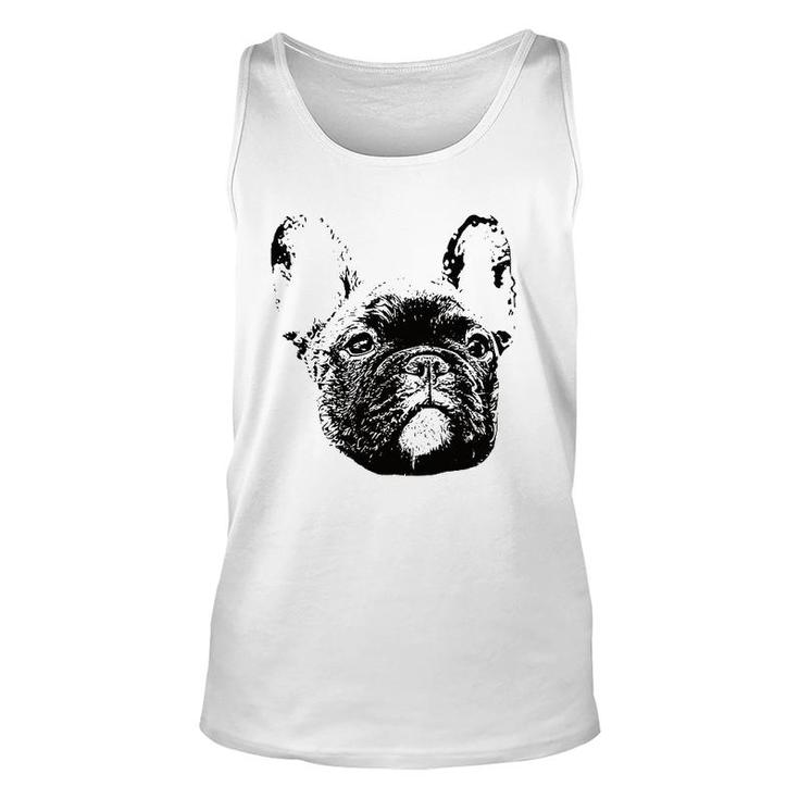Frenchie Face - Dog Mom Or Dad Christmas Gift Unisex Tank Top