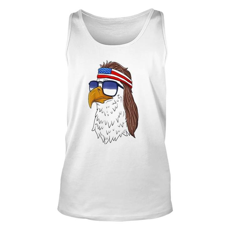 Funny  American Bald Eagle Mullet 4Th Of July Unisex Tank Top