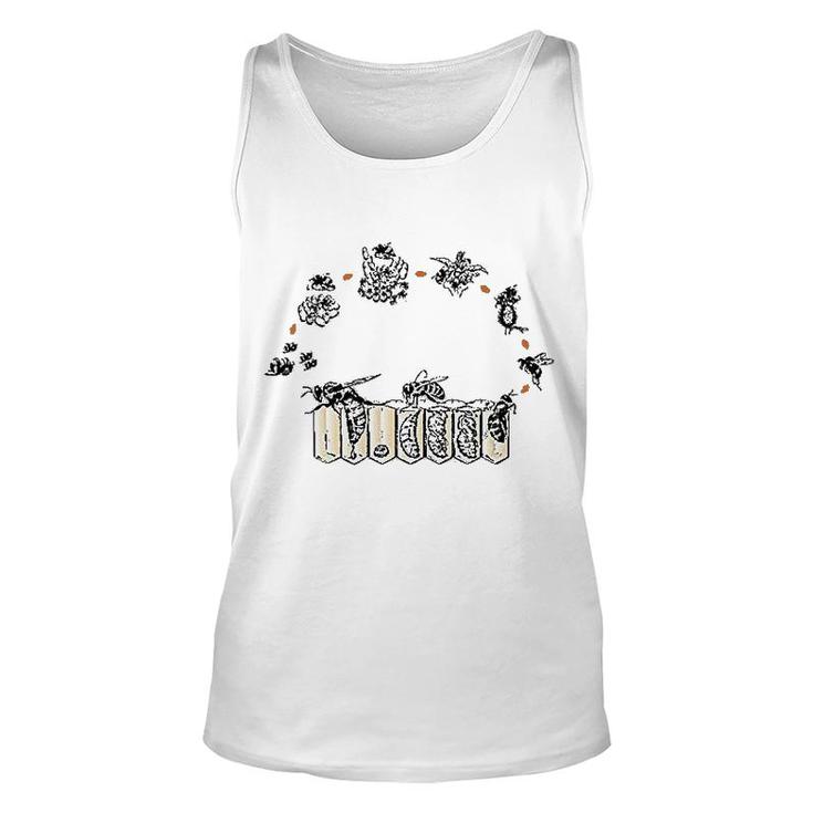 Funny Bees Life Cycle Lover Beekeeping Unisex Tank Top