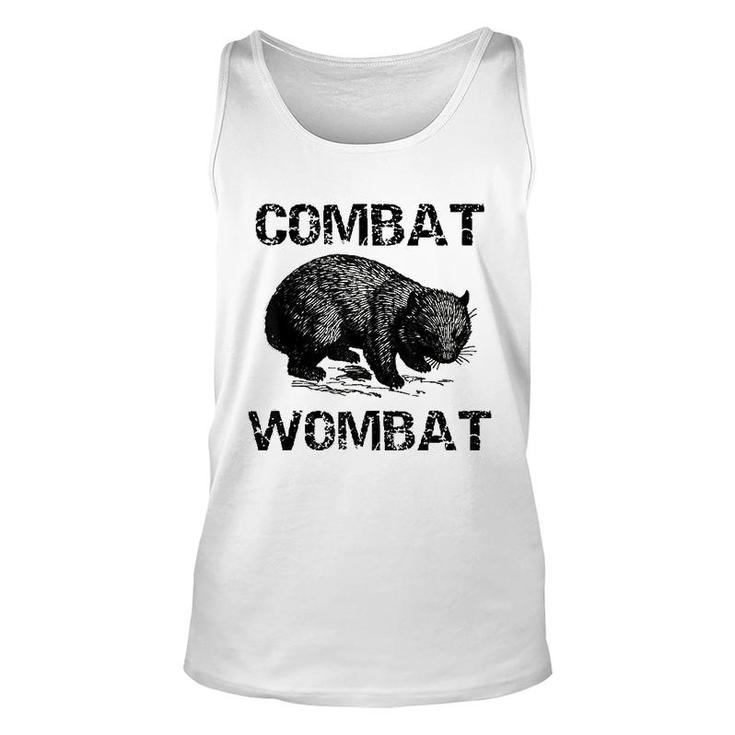 Funny Combat Wombat Graphic Gift Unisex Tank Top
