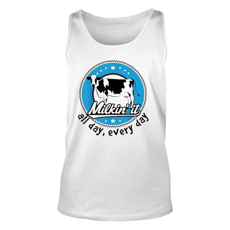 Funny Dairy Farmer All Day Every Day Unisex Tank Top