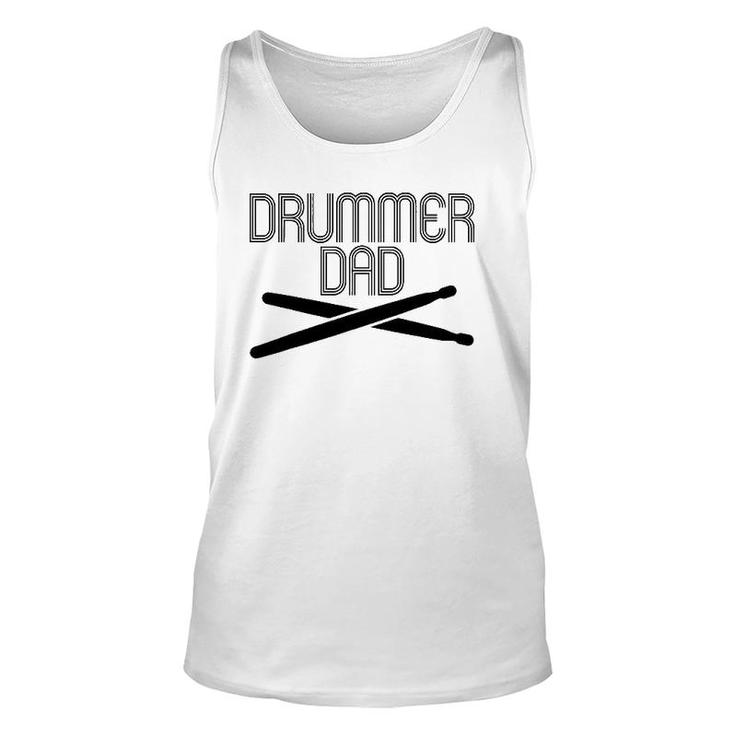 Funny Drummer Dad Tee S Drum Lovers Father's Day Gifts Unisex Tank Top