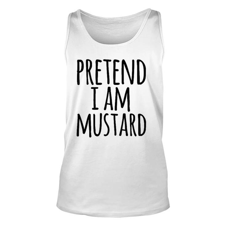 Funny Easy Lazy Halloween Pretend I Am Mustard Costume Unisex Tank Top