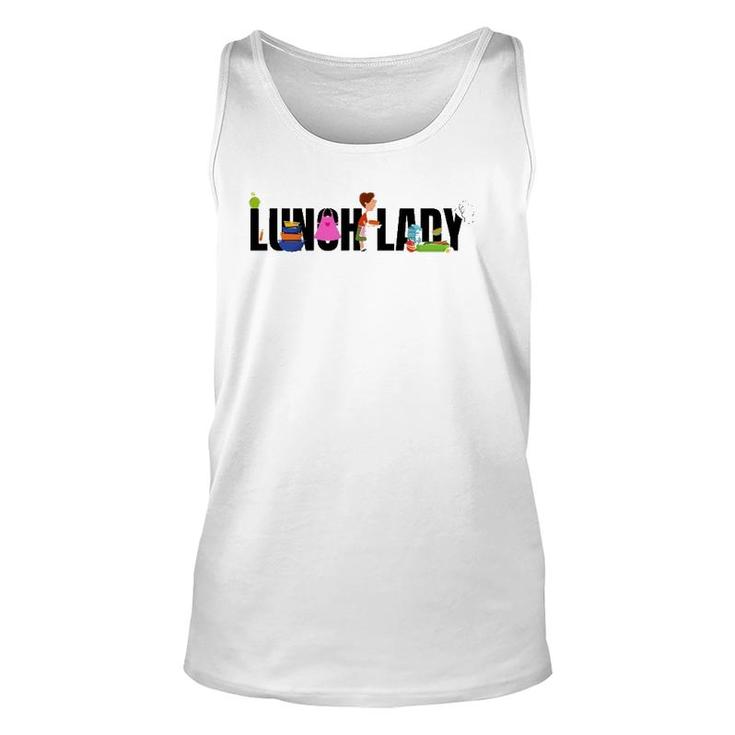 Funny Lunch Lady School Cafeteria Worker Food Service Gift Unisex Tank Top