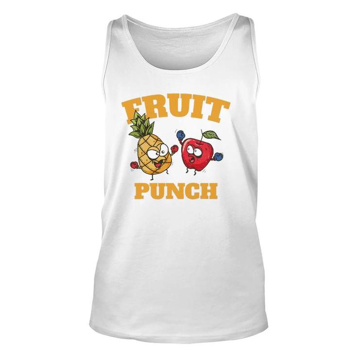 Funny Pineapple Apple Boxing Juice Tropical Fruit Punch Unisex Tank Top