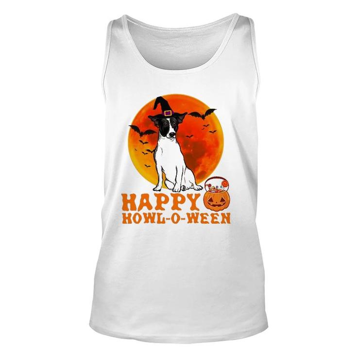 Funny Rat Terrier Dog Halloween Happy Howl-O-Ween Unisex Tank Top