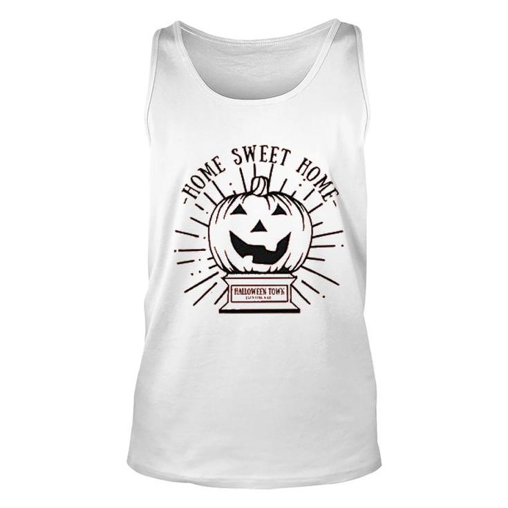 Funny Sweet Home Pumpkin Graphic Unisex Tank Top