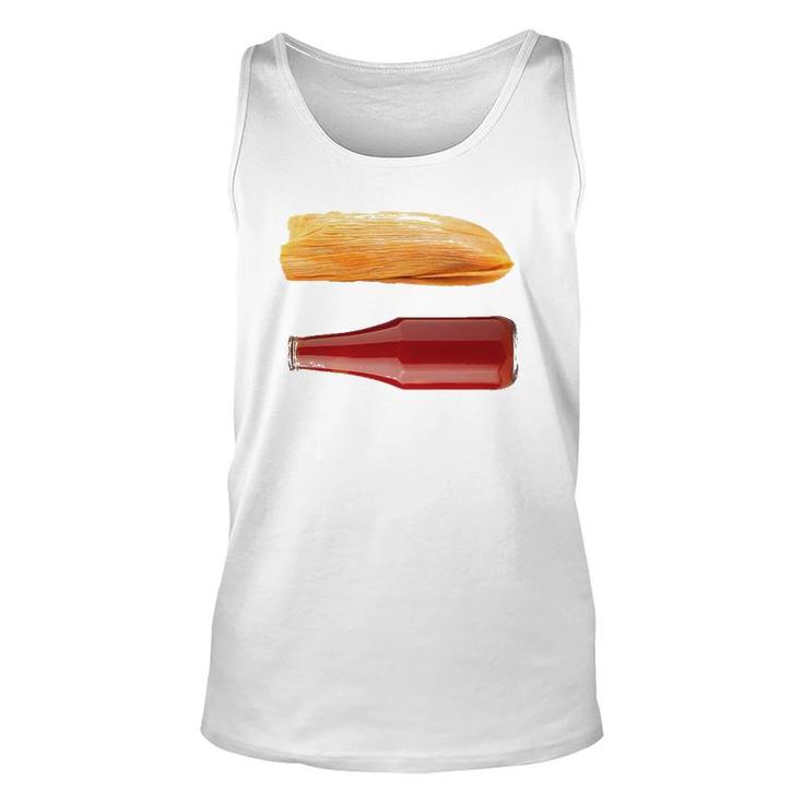 Funny Tamales And Ketchupfor Dad On Father's Day Unisex Tank Top