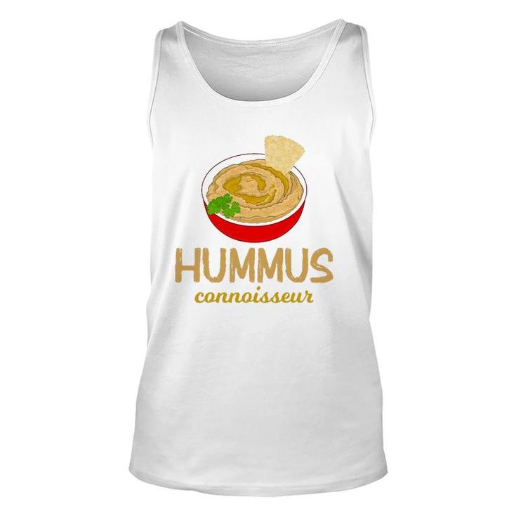 Funny Vegan Chickpea Pita Hummus Connoisseur Unisex Tank Top