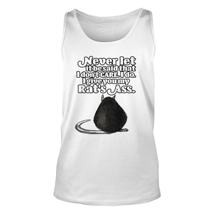 Funny Vintage Saying About A Rat's Ass Gift For Dad Grandpa Unisex Tank Top