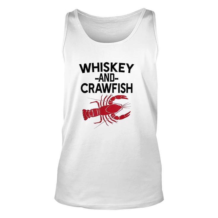 Funny Whiskey And Crawfish Unisex Tank Top