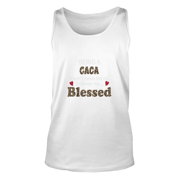 Being A Gaga Does Not Make Me Old It Makes Me Blessed Women Quote Leopard Tank Top