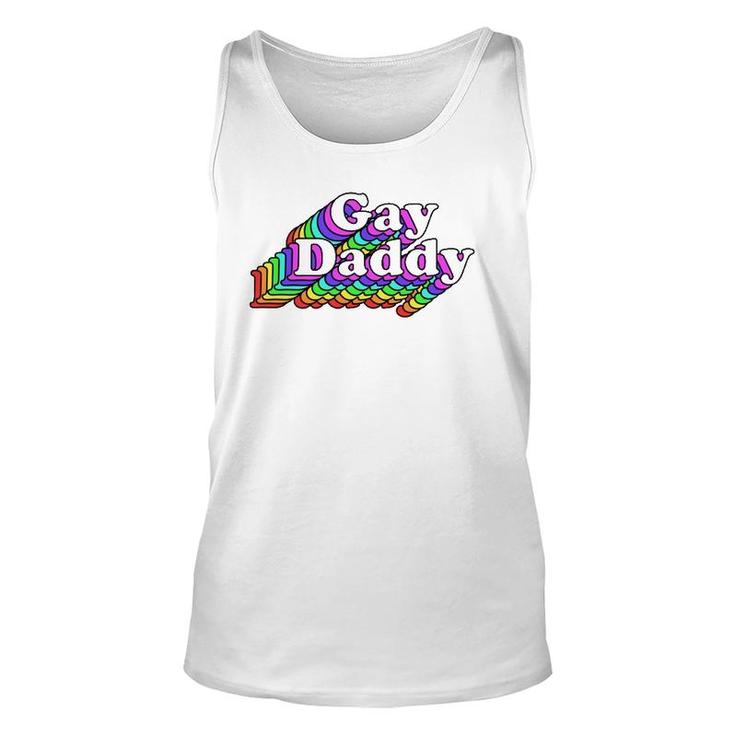 Gay Daddy, Rainbow Pride Retro Lgbtq Unisex Tank Top
