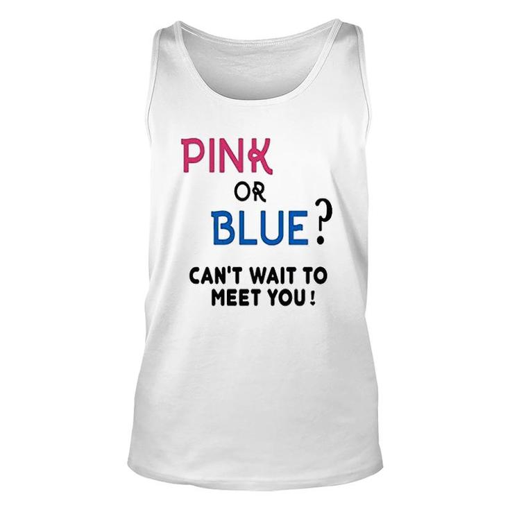 Gender Reveal Team Pink Or Blue Funny Unisex Tank Top