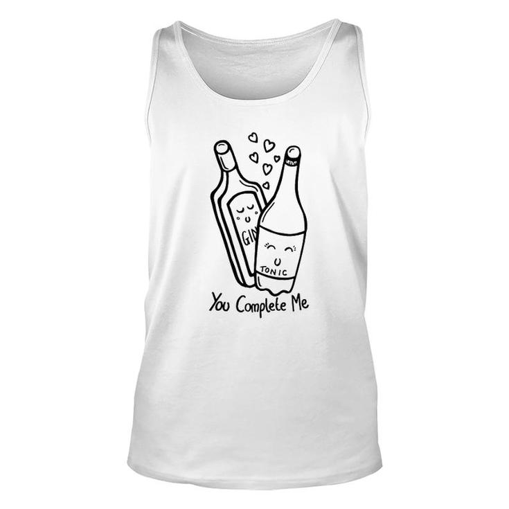 Gin And Tonic You Complete Me Unisex Tank Top