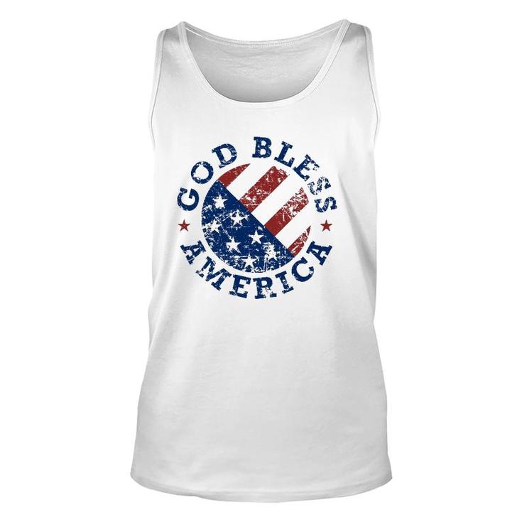 God Bless America Flag 4Th Of July Independence Day Unisex Tank Top