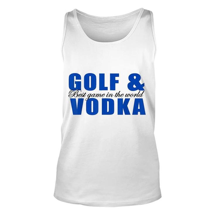 Golf And Vodka Unisex Tank Top