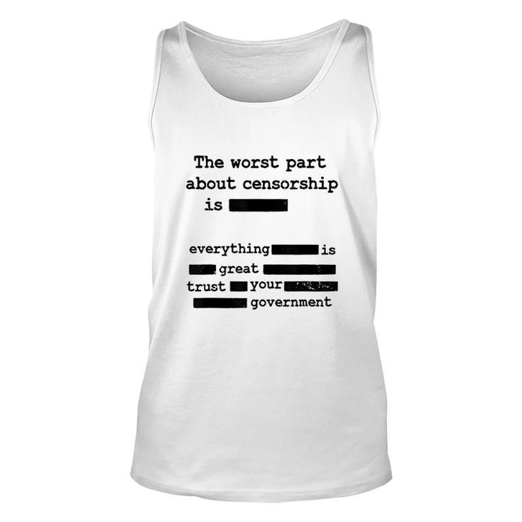 Government The Worst Part Unisex Tank Top