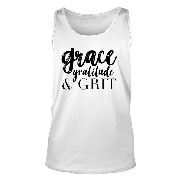 Grace, Gratitude, & Grit Graphic Tee Unisex Tank Top