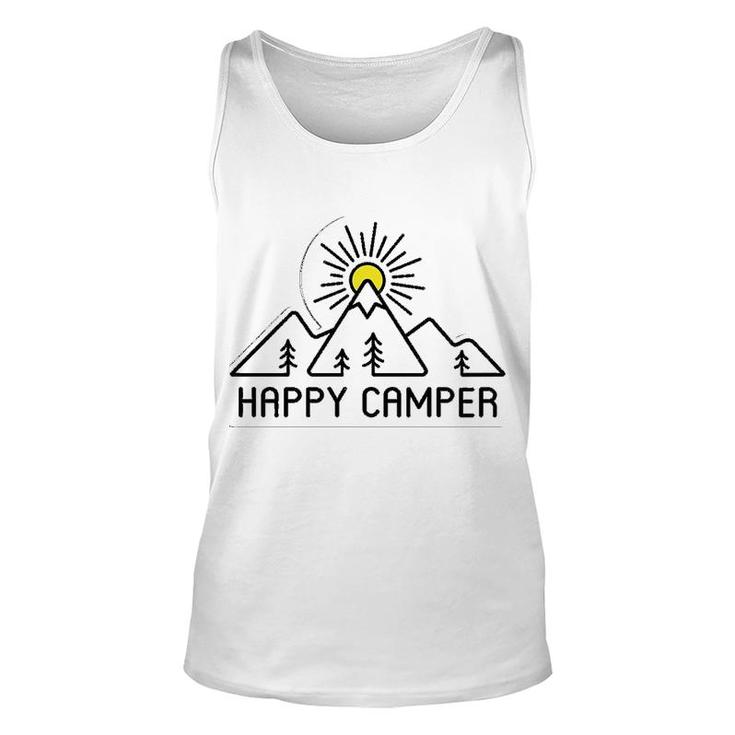 Happy Camper Sunshining Mountain Unisex Tank Top