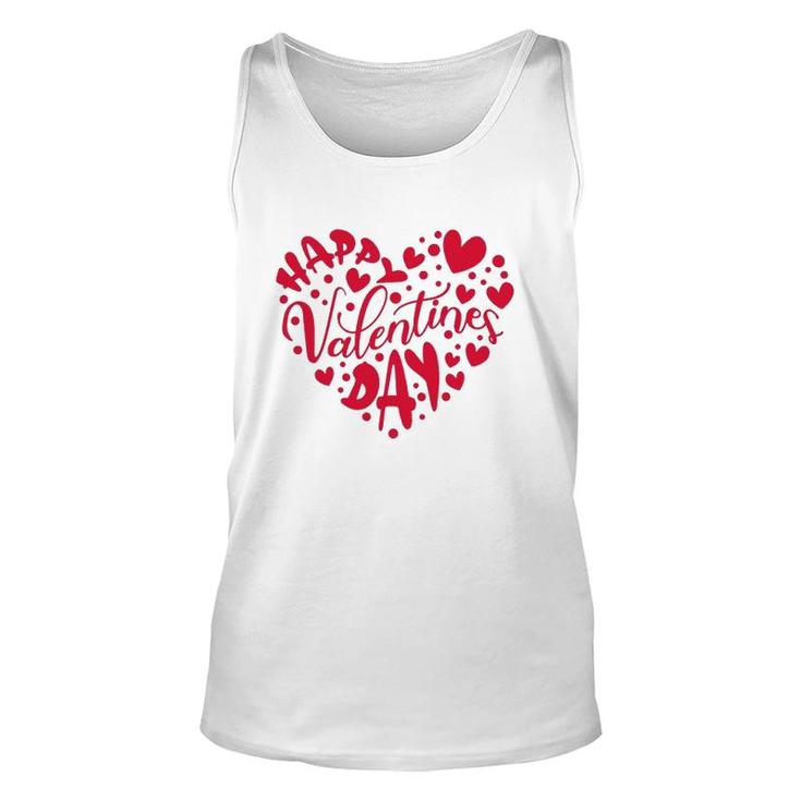 Heart Happy Valentine's Day Gifts Raglan Unisex Tank Top
