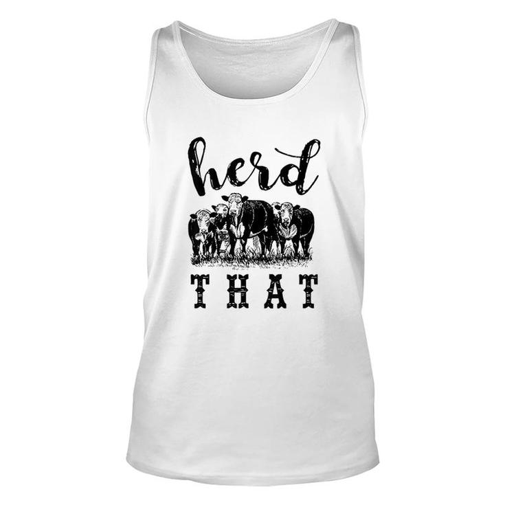 Herd That Farmers And Cow Lovers Unisex Tank Top