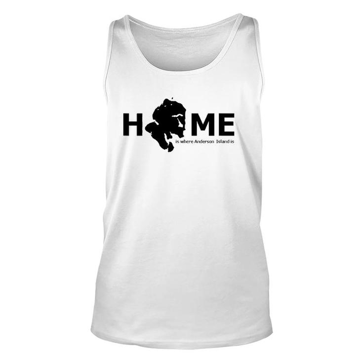 Home Is Where Anderson Island Is Unisex Tank Top