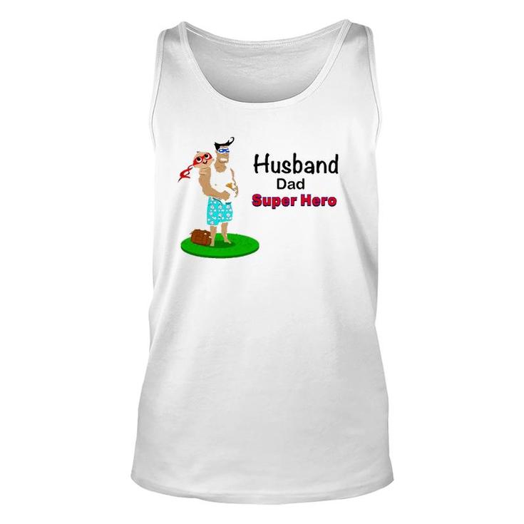 Husband Dad Super Hero Unisex Tank Top