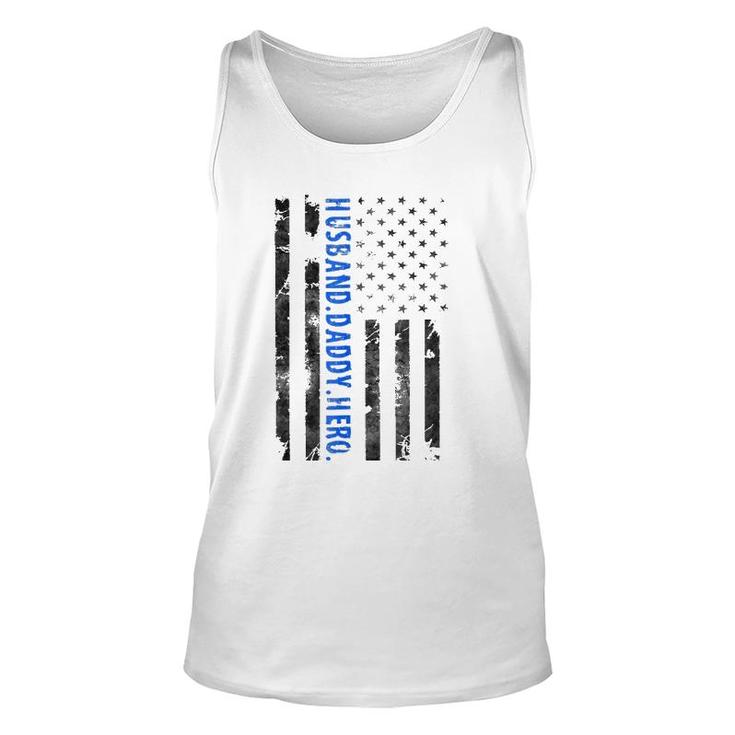 Husband Daddy Hero Police Officer Sheriff Deputy Father's Day Tank Top
