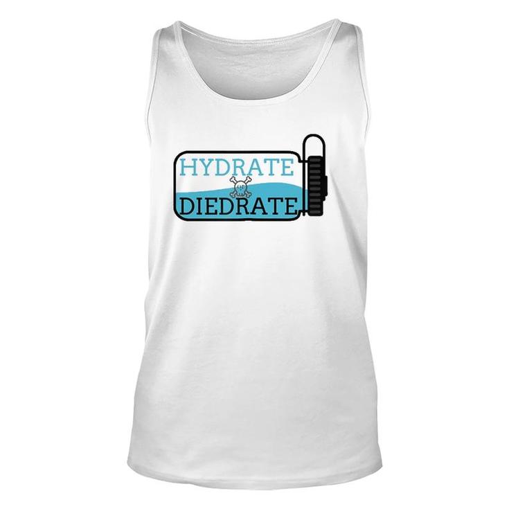 Hydrate Or Diedrate - Summer Camp Unisex Tank Top